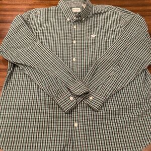 Dockers Green/Blue Men's button down XL